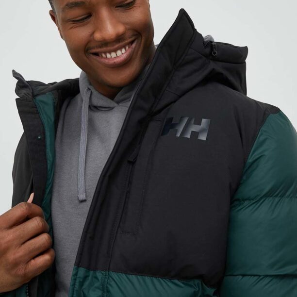 Helly Hansen geacă sport ACTIVE PUFFY LONG JACKET culoarea verde 53522