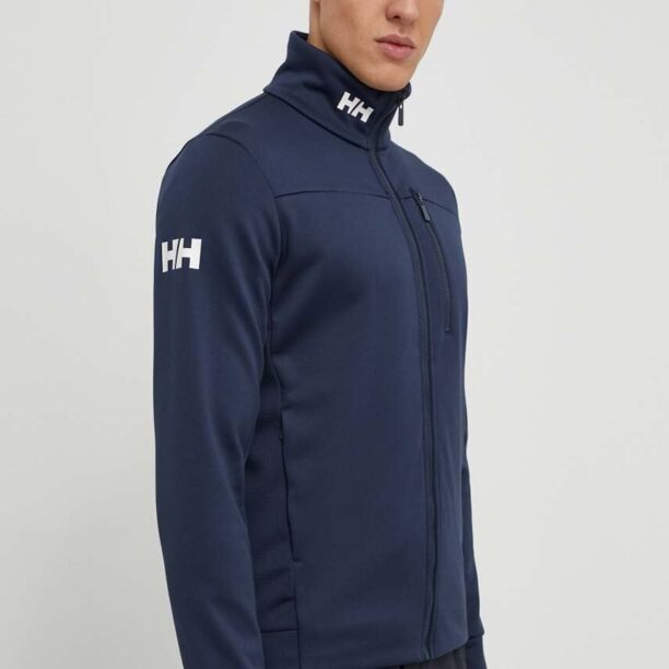 Helly Hansen hanorac Crew Fleece culoarea albastru marin