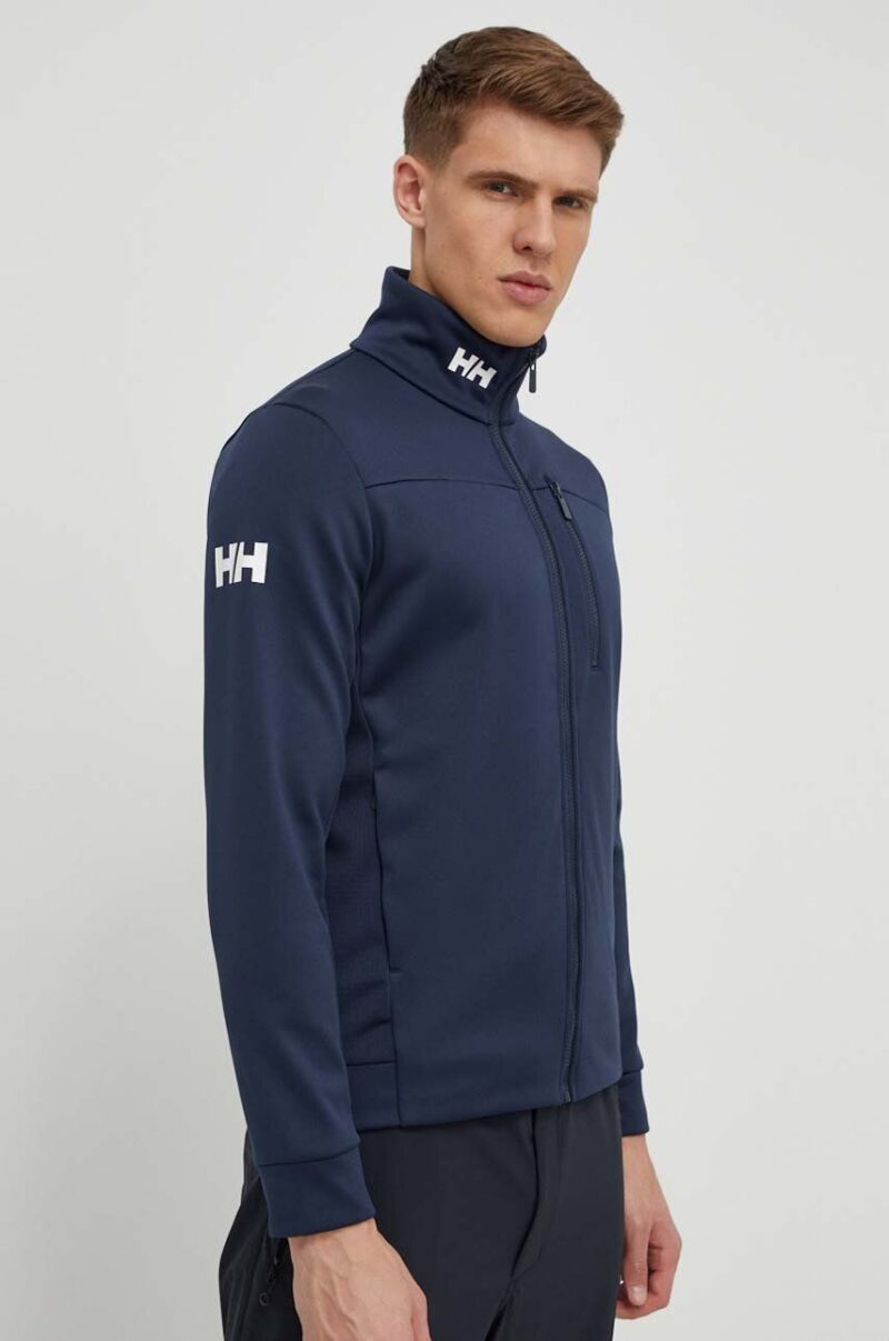 Helly Hansen hanorac Crew Fleece culoarea albastru marin