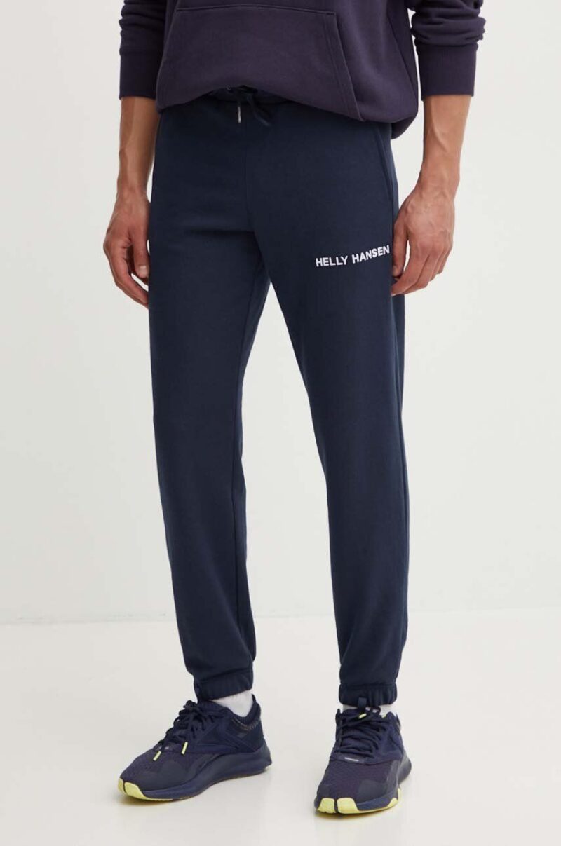 Helly Hansen pantaloni de trening culoarea bleumarin