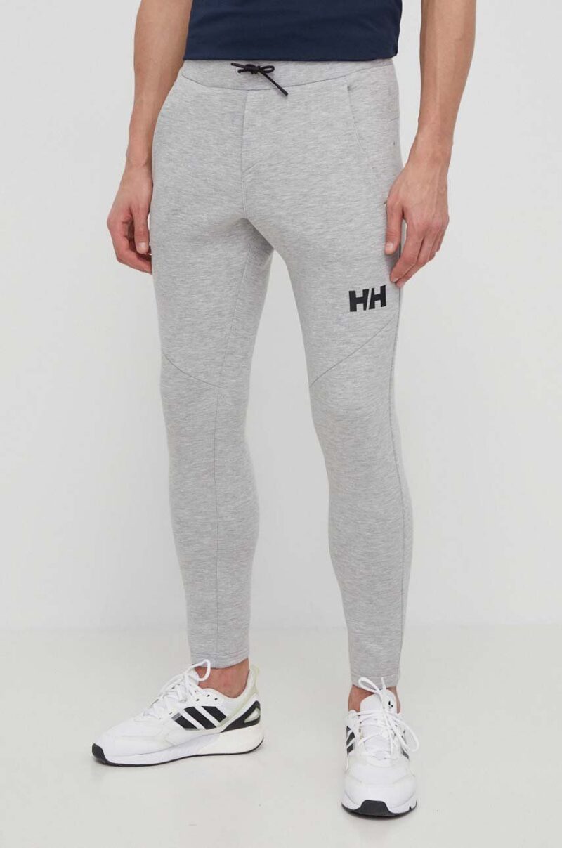 Helly Hansen pantaloni de trening culoarea gri