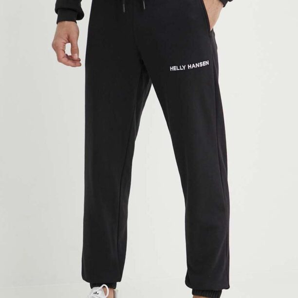 Helly Hansen pantaloni de trening culoarea negru