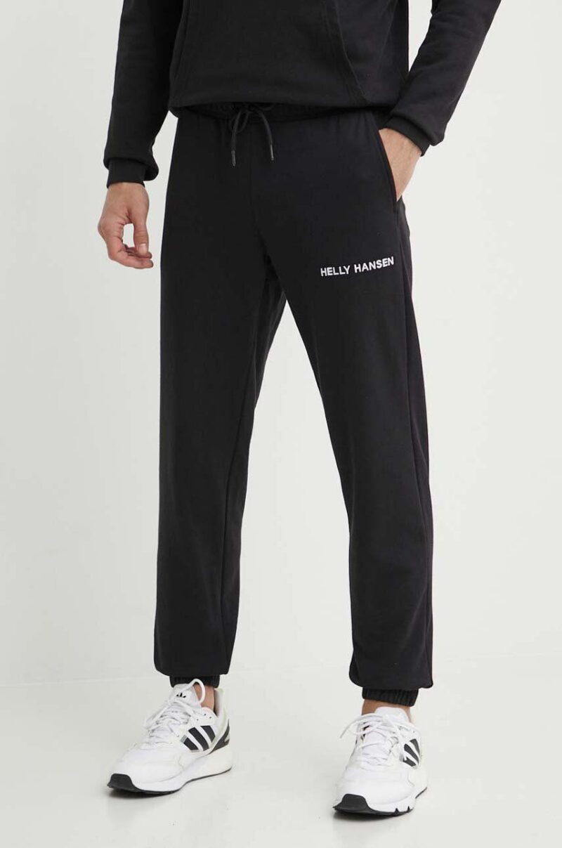 Helly Hansen pantaloni de trening culoarea negru