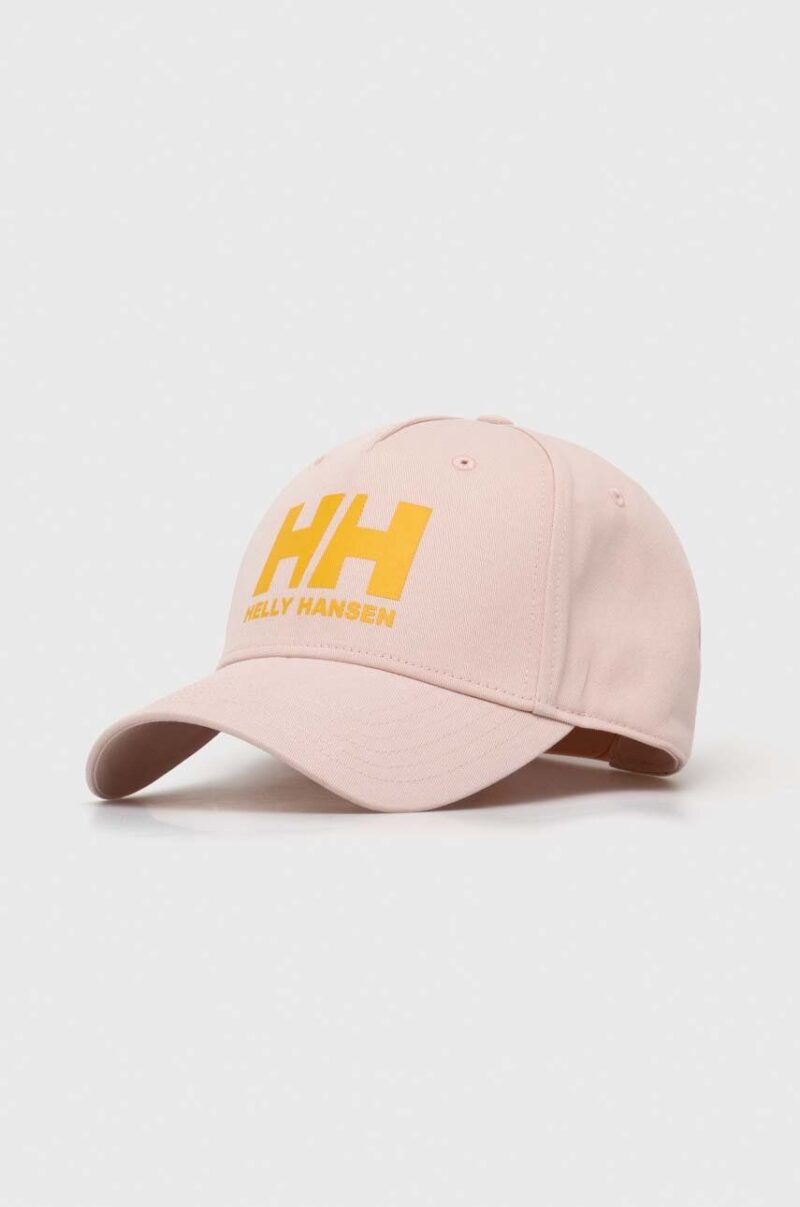 Helly Hansen șapcă de baseball din bumbac HH Ball Cap 67434 001 culoarea roz