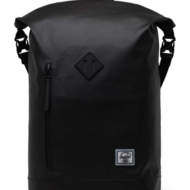 Herschel rucsac Roll Top Backpack culoarea negru