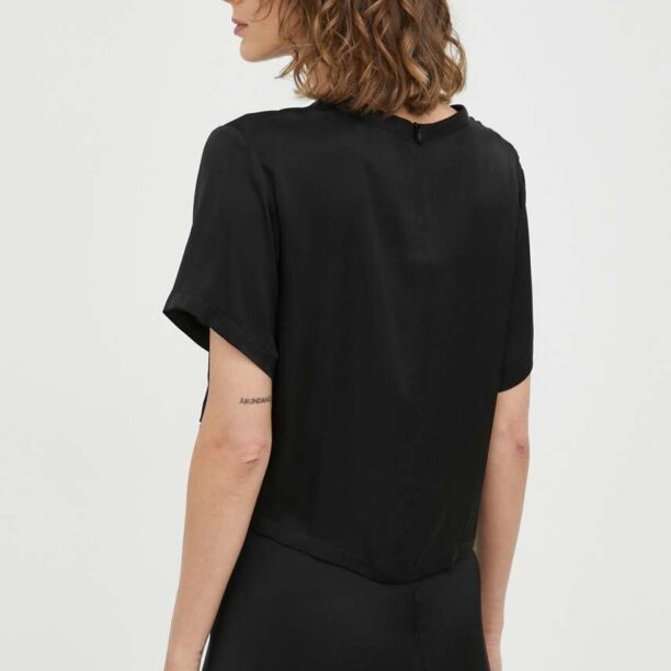 Herskind bluza culoarea negru preţ