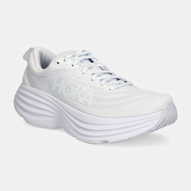 Hoka One One pantofi de alergat Bondi 8 culoarea alb