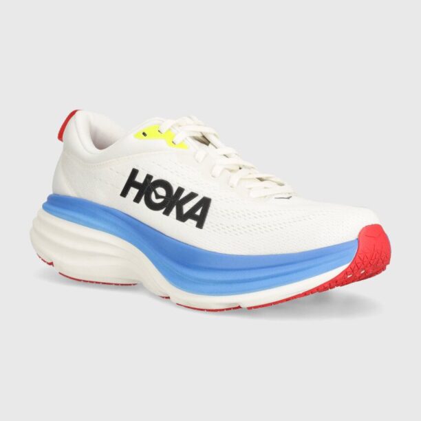 Hoka One One pantofi de alergat Bondi 8 culoarea alb