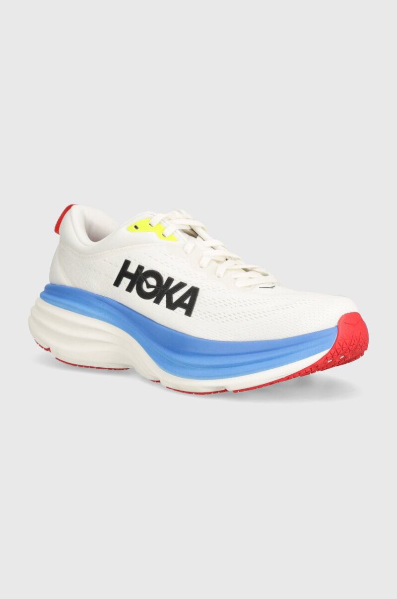 Hoka One One pantofi de alergat Bondi 8 culoarea alb