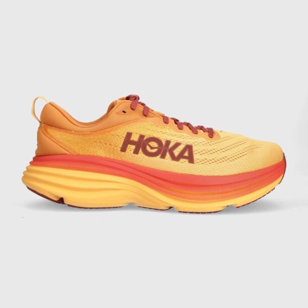 Hoka One One pantofi de alergat Bondi 8 culoarea portocaliu