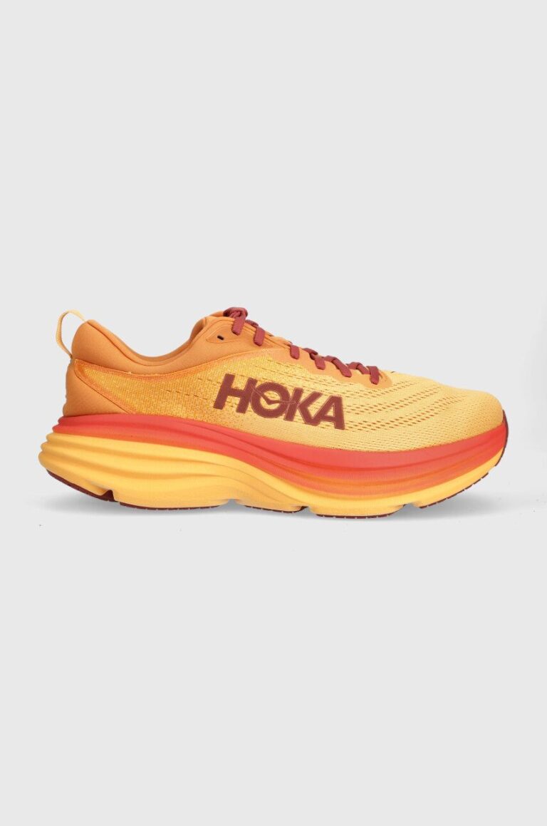 Hoka One One pantofi de alergat Bondi 8 culoarea portocaliu