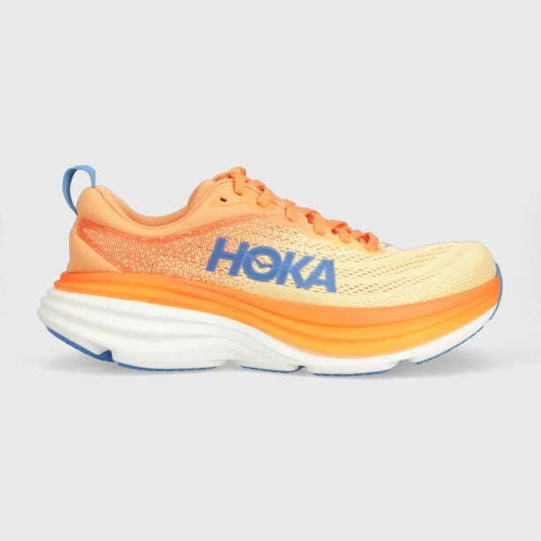 Hoka One One pantofi de alergat Bondi 8 culoarea portocaliu