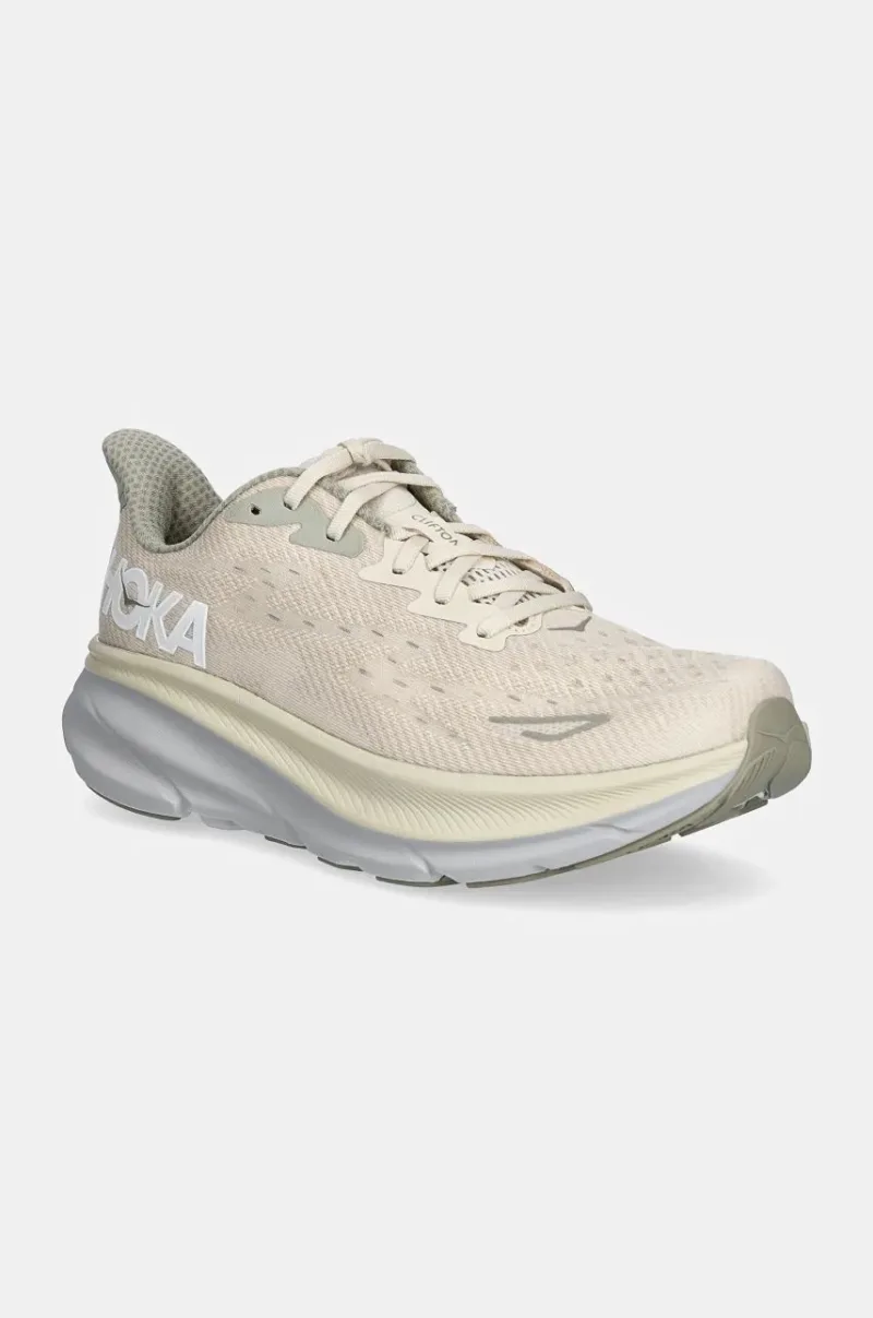 Hoka One One sneakers de alergat Clifton 9 culoarea bej