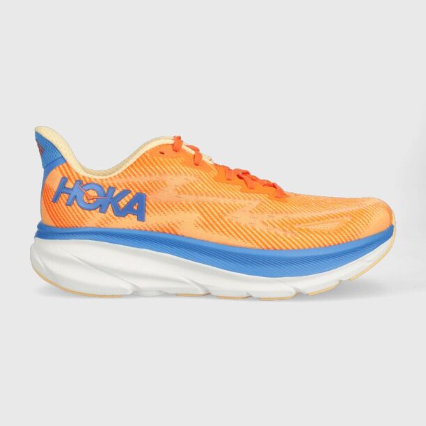 Hoka pantofi de alergat Clifton 9 culoarea portocaliu