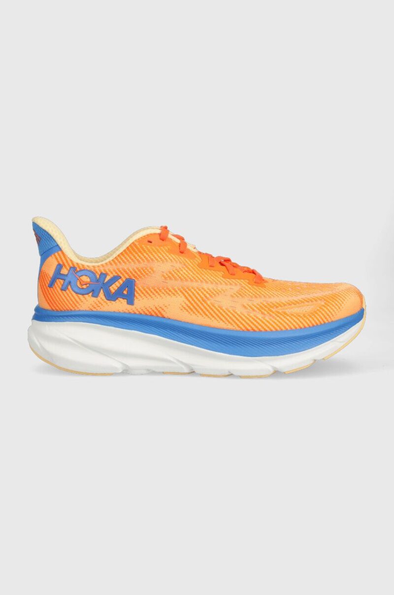 Hoka pantofi de alergat Clifton 9 culoarea portocaliu