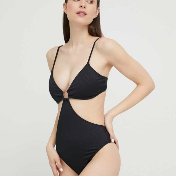 Hollister Co. costum de baie dintr-o bucată culoarea negru