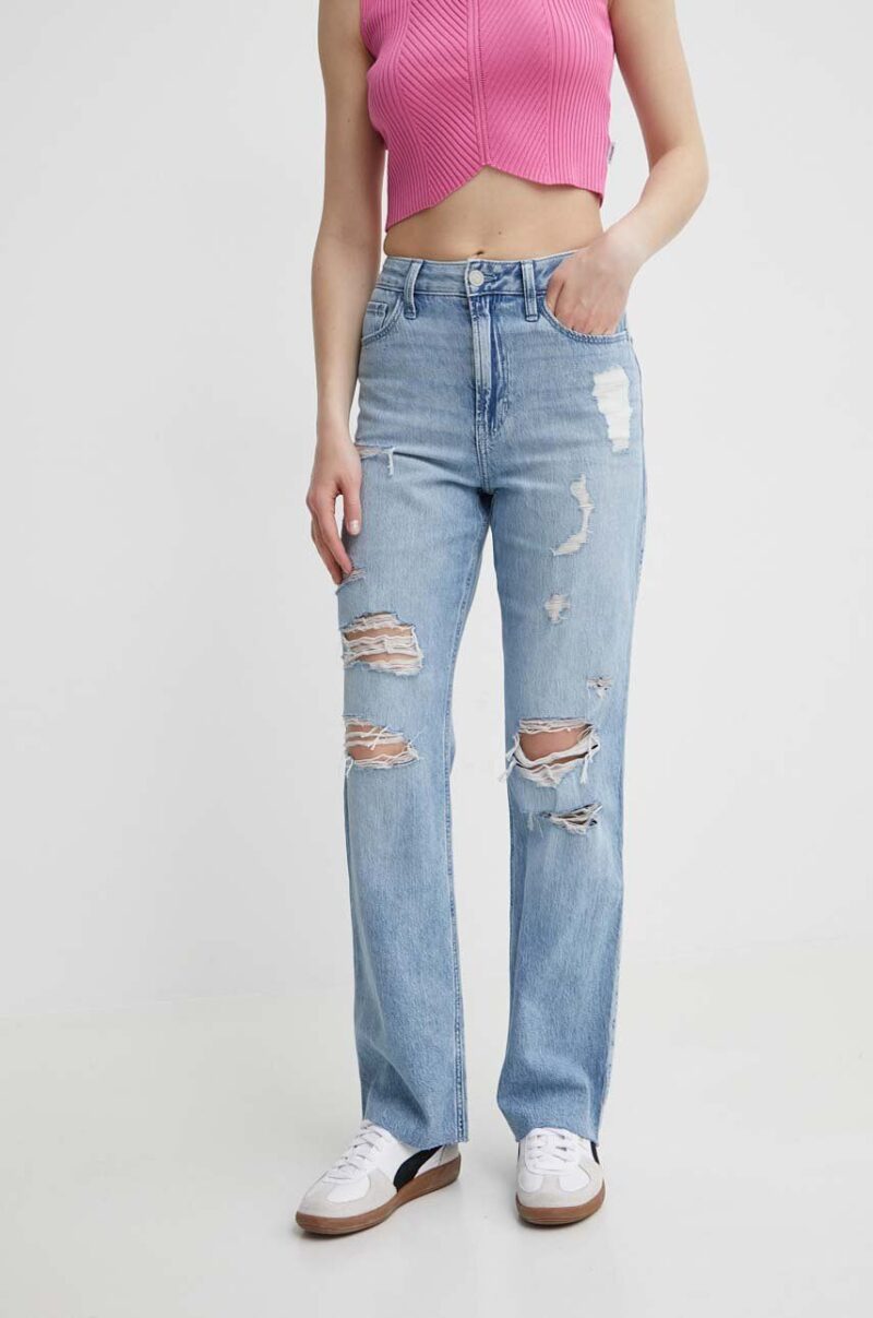 Hollister Co. jeansi femei high waist