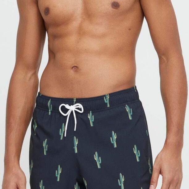 Hollister Co. pantaloni scurti de baie culoarea negru