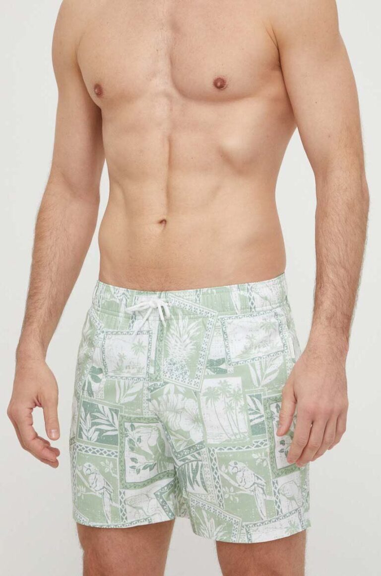 Hollister Co. pantaloni scurti de baie culoarea verde