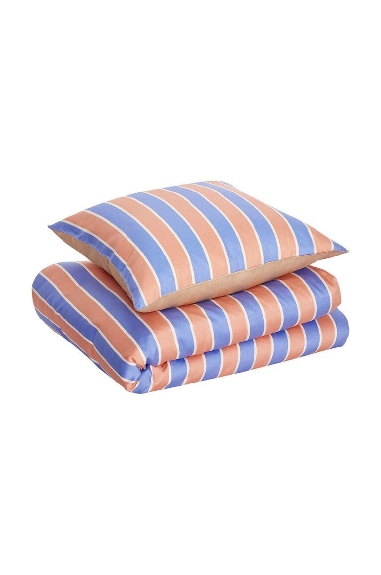 Hübsch un set de lenjerie de pat din bumbac Solace Bed Linen 60x63/140x200 cm