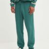 Hugo Blue pantaloni de trening din bumbac culoarea verde