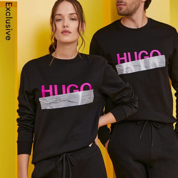 Hugo Hanorac de bumbac culoarea negru