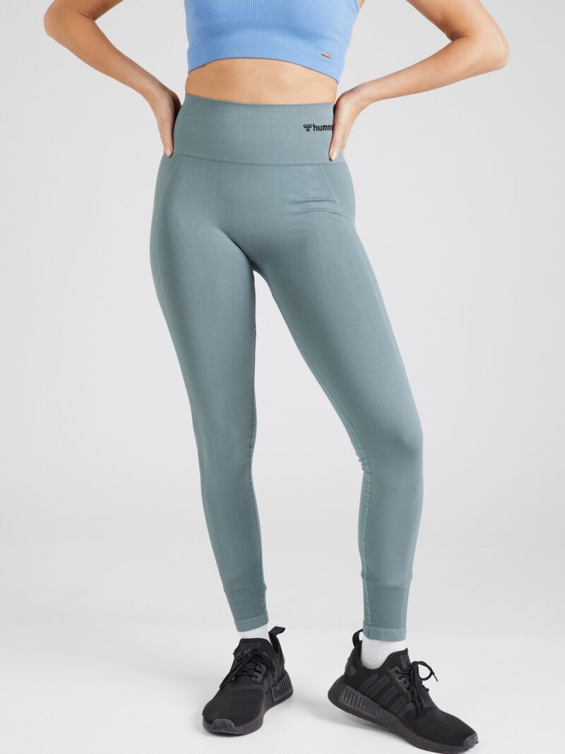 Hummel Pantaloni sport 'Tif'  verde pastel / negru