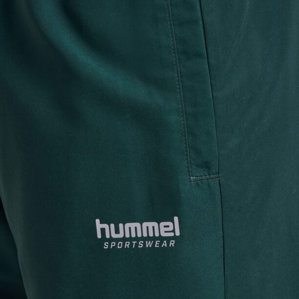 Hummel Pantaloni sport  albastru fumuriu / gri argintiu / verde pin preţ