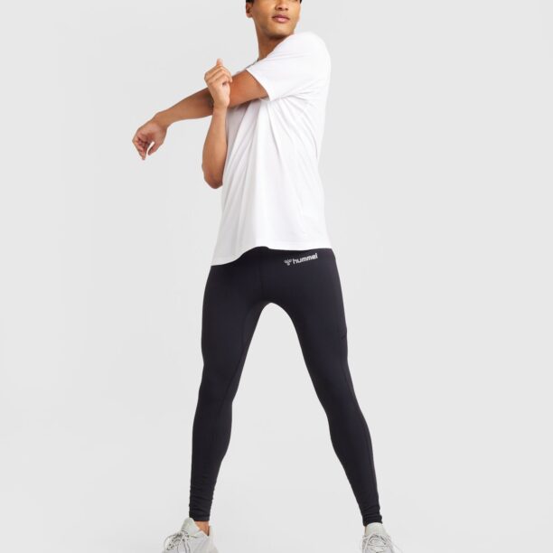 Hummel Pantaloni sport  gri deschis / negru