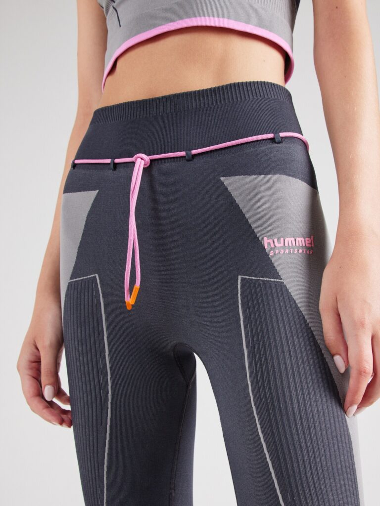 Preţ Hummel Pantaloni sport  gri / gri deschis / roz