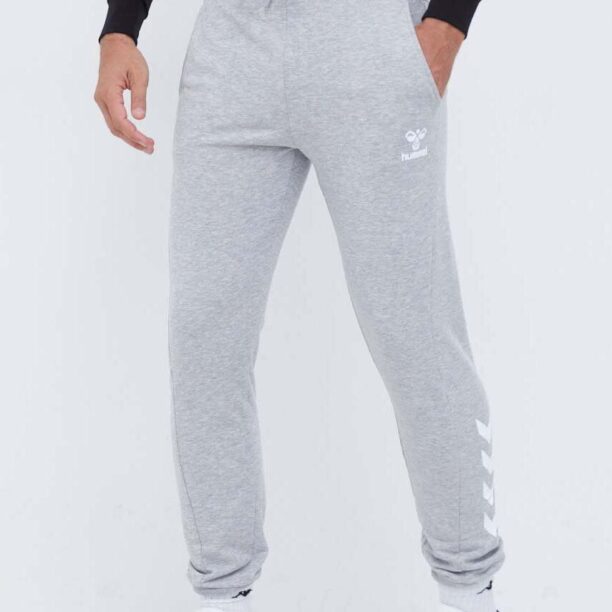 Hummel pantaloni de trening culoarea gri