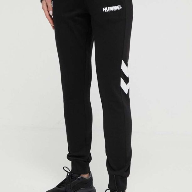 Hummel pantaloni de trening culoarea negru