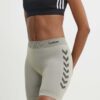 Hummel pantaloni scurți de antrenament First Seamless culoarea bej