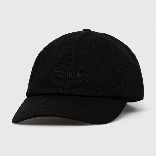 Hummel șapcă de baseball din bumbac culoarea negru