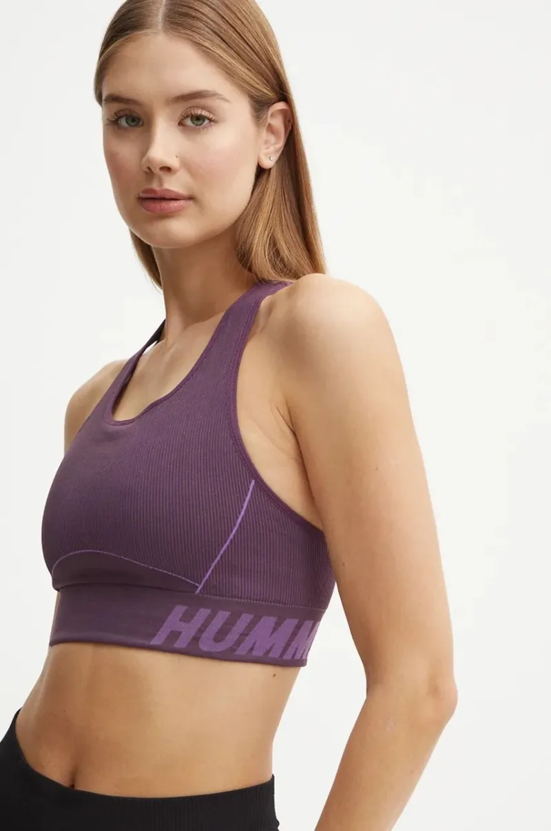 Hummel sutien sport Christel Seamless culoarea violet