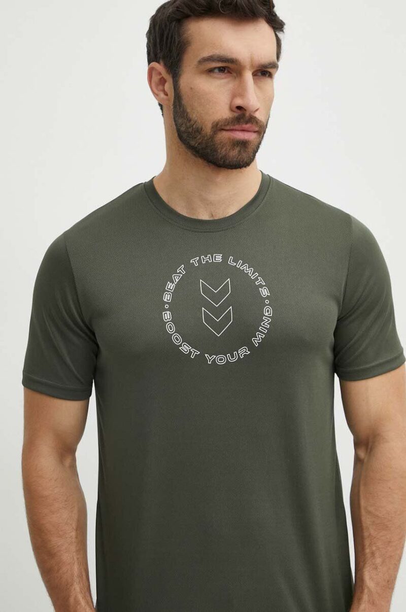 Hummel tricou de antrenament Boost culoarea verde