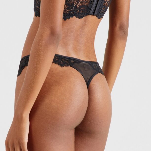 Hunkemöller Tanga 'Isabella'  negru preţ