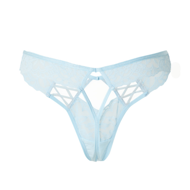 Hunkemöller Tanga 'Loretta'  albastru pastel