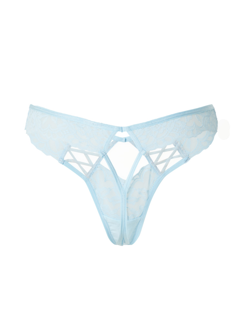 Hunkemöller Tanga 'Loretta'  albastru pastel