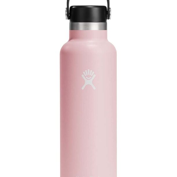 Hydro Flask sticla termica 21 Oz Standard Flex Cap Trillium culoarea roz