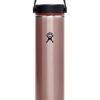 Hydro Flask sticla termica 24 Oz Lightweight Wide Flex Cap B Quartz culoarea roz