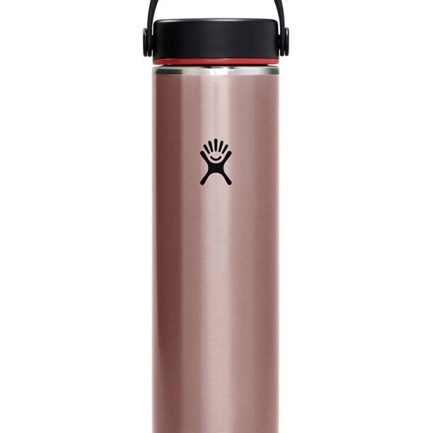 Hydro Flask sticla termica 24 Oz Lightweight Wide Flex Cap B Quartz culoarea roz