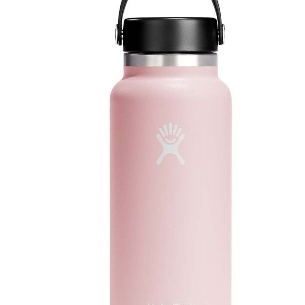 Hydro Flask sticla termica 32 Oz Wide Flex Cap Trillium culoarea roz