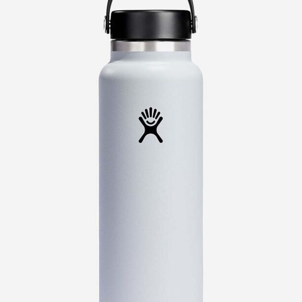 Hydro Flask sticlă thermos 40 OZ Wide Mouth Flex Cap White W40BTS110-WHITE