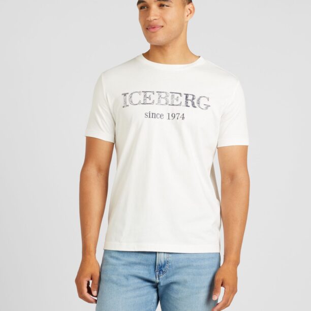 ICEBERG Tricou  gri închis / alb preţ