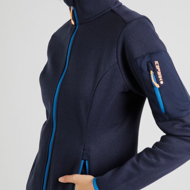 Preţ ICEPEAK Jachetă  fleece funcțională 'BOWERSVILLE'  bleumarin / portocaliu caisă