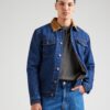 INDICODE JEANS Geacă de primăvară-toamnă 'Janic'  albastru denim / maro coniac