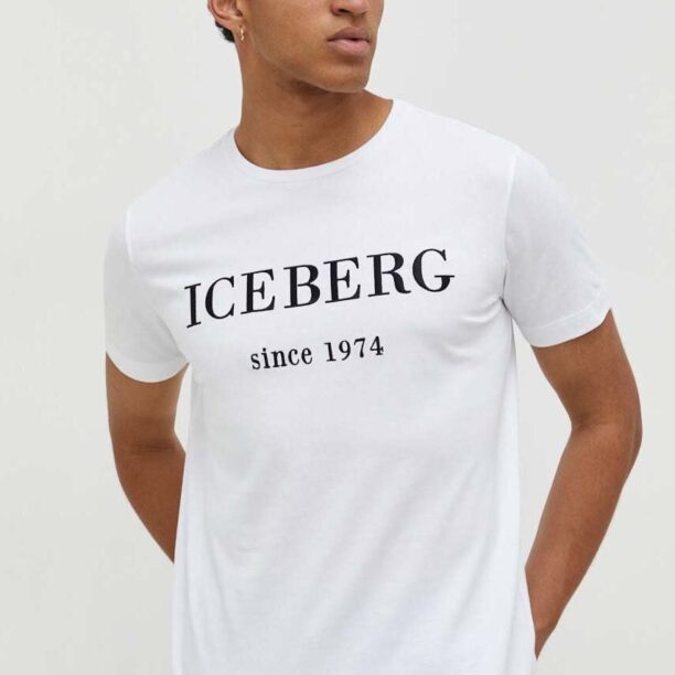 Iceberg tricou din bumbac barbati