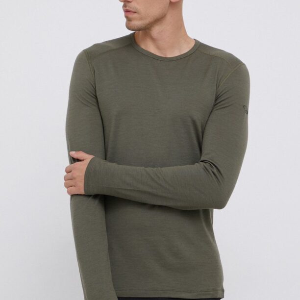 Icebreaker Longsleeve din lână culoarea verde