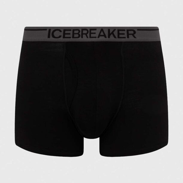 Icebreaker lenjerie functionala Anatomica Boxers culoarea negru